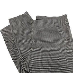 Flirtations Black Houndstooth Dress Pants Size 3